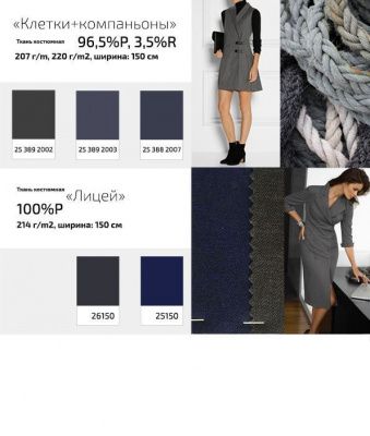 Ткань костюмная клетка 24379 2064, 230 гр/м2, шир.150см, цвет т.синий/бел/кр - купить в Перми. Цена 539.74 руб.