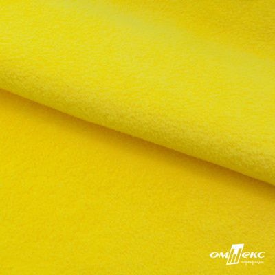 Флис DTY 14-0760, 240 г/м2, шир. 150 см, цвет яркий желтый - купить в Перми. Цена 640.46 руб.