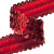 Тесьма с пайетками 3, шир. 30 мм/уп. 25+/-1 м, цвет красный - купить в Перми. Цена: 1 087.39 руб.