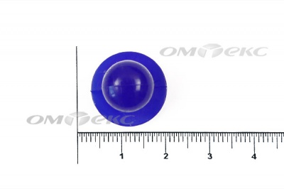 Пуговица поварская "Пукля", 10 мм, цвет синий - купить в Перми. Цена: 5.66 руб.