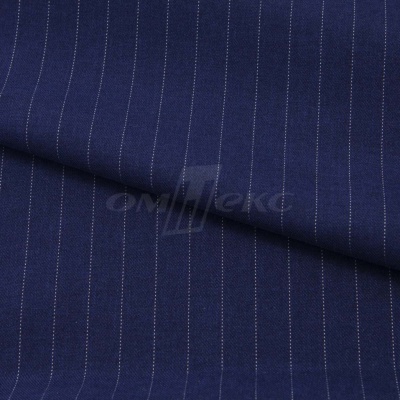 Костюмная ткань "Жаклин", 188 гр/м2, шир. 150 см, цвет тёмно-синий - купить в Перми. Цена 426.49 руб.