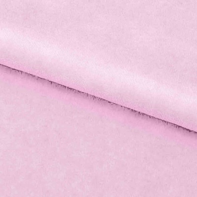 Велюр JS LIGHT 1, 220 гр/м2, шир.150 см, (3,3 м/кг), цвет бл.розовый - купить в Перми. Цена 1 055.34 руб.