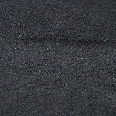 Флис DTY, 130 г/м2, шир. 150 см, цвет чёрный - купить в Перми. Цена 694.22 руб.