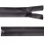 Молния водонепроницаемая PVC Т-7, 90 см, разъемная, цвет (301) т.серый - купить в Перми. Цена: 61.18 руб.