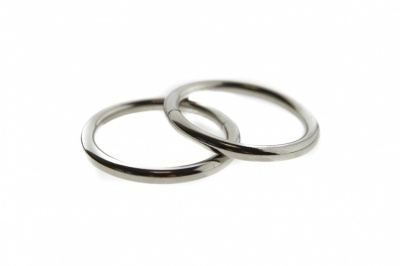 Кольцо металлическое d-32 мм, цв.-никель - купить в Перми. Цена: 3.54 руб.