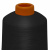 Нитки текстурированные кручёные, намот. 15 000 м, цвет чёрный - купить в Перми. Цена: 237.24 руб.