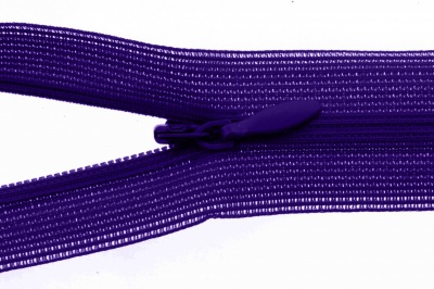 Молния потайная Т3 866, 20 см, капрон, цвет фиолетовый - купить в Перми. Цена: 5.27 руб.