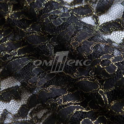 Кружевное полотно XD LACE 1-4, 80 гр/м2, шир.150см, цвет чёрный - купить в Перми. Цена 245.94 руб.