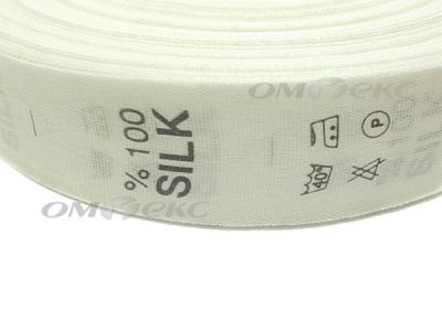 Состав и уход за тк.100% Silk (1000 шт) - купить в Перми. Цена: 520.46 руб.
