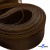 Регилиновая лента, шир.80мм, (уп.25 ярд), цв.- коричневый - купить в Перми. Цена: 648.89 руб.