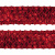 Тесьма с пайетками 3, шир. 35 мм/уп. 25+/-1 м, цвет красный - купить в Перми. Цена: 1 308.30 руб.