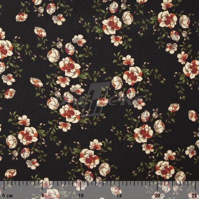 Плательная ткань "Фламенко" 3.1, 80 гр/м2, шир.150 см, принт растительный - купить в Перми. Цена 239.03 руб.