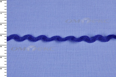 Тесьма плетеная "Вьюнчик"/синий - купить в Перми. Цена: 40.72 руб.
