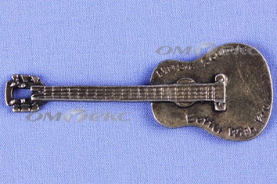 Декоративный элемент для творчества из металла "Гитара"  - купить в Перми. Цена: 20.20 руб.