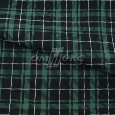 Ткань костюмная Клетка 25577, т.зеленый/зеленый./ч/бел, 230 г/м2, шир.150 см - купить в Перми. Цена 539.74 руб.