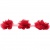 Тесьма плетеная "Рюш", упак. 9,14 м, цвет красный - купить в Перми. Цена: 46.82 руб.