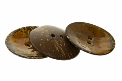 Деревянные украшения для рукоделия пуговицы "Кокос" #4 - купить в Перми. Цена: 66.23 руб.
