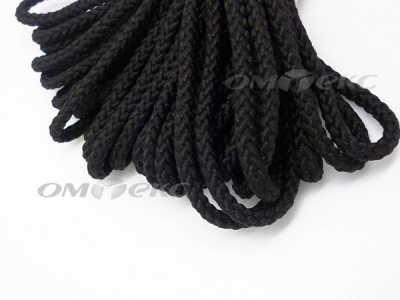 Шнур В-035 4 мм круп.плетение 100 м черный - купить в Перми. Цена: 156.40 руб.
