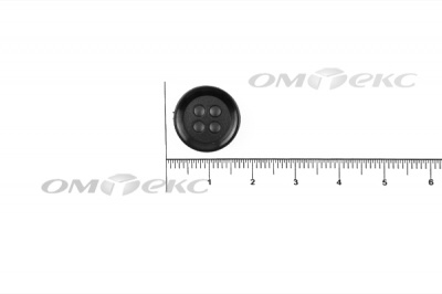 51400/15 мм (4 пр) черные пуговицы - купить в Перми. Цена: 0.67 руб.