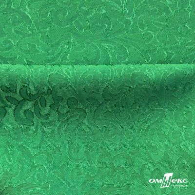 Ткань жаккард королевский, 100% полиэстр 180 г/м 2, шир.150 см, цв-зеленый - купить в Перми. Цена 293.39 руб.