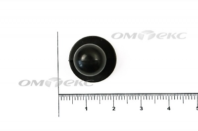 Пуговица поварская "Пукля", 10 мм, цвет чёрный - купить в Перми. Цена: 2.03 руб.