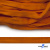 Шнур плетеный (плоский) d-12 мм, (уп.90+/-1м), 100% полиэстер, цв.267 - оранжевый - купить в Перми. Цена: 8.62 руб.