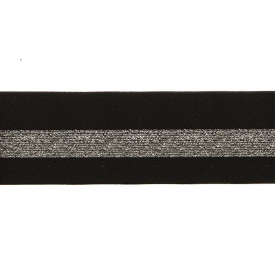 #2/6-Лента эластичная вязаная с рисунком шир.52 мм (45,7+/-0,5 м/бобина) - купить в Перми. Цена: 69.33 руб.