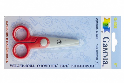 Ножницы G-508 детские 130 мм - купить в Перми. Цена: 118.32 руб.