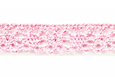 Тесьма кружевная 0621-1607, шир. 15 мм/уп. 20+/-1 м, цвет 096-розовый - купить в Перми. Цена: 302.42 руб.