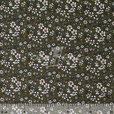 Плательная ткань "Фламенко" 11.2, 80 гр/м2, шир.150 см, принт растительный - купить в Перми. Цена 259.21 руб.
