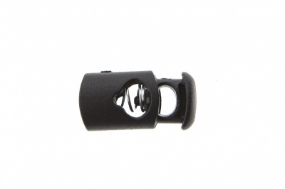 8021 Фиксатор пластиковый "Цилиндр", 20х10 мм, цвет чёрный - купить в Перми. Цена: 1.29 руб.