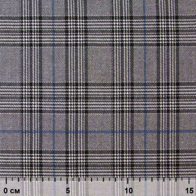 Ткань костюмная "Клер" 80% P, 16% R, 4% S, 200 г/м2, шир.150 см,#3 цв-серый/синий - купить в Перми. Цена 412.02 руб.