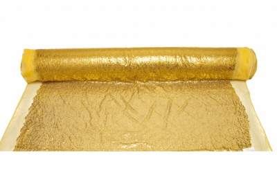 Сетка с пайетками №6, 188 гр/м2, шир.130см, цвет золото - купить в Перми. Цена 371.02 руб.