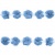 Тесьма плетеная "Рюш", упак. 9,14 м, цвет голубой - купить в Перми. Цена: 45.87 руб.