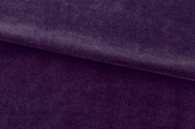 Бархат стрейч, 240 гр/м2, шир.160см, (2,4 м/кг), цвет 27/фиолет - купить в Перми. Цена 886.02 руб.