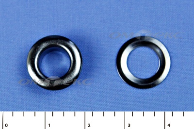 Люверсы металлические, блочка/кольцо, №5 (8 мм) упак.1000 шт- цв.никель - купить в Перми. Цена: 392 руб.