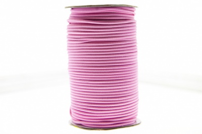 0370-1301-Шнур эластичный 3 мм, (уп.100+/-1м), цв.141- розовый - купить в Перми. Цена: 464.31 руб.
