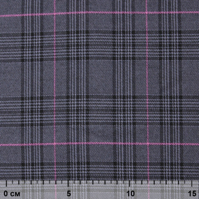 Ткань костюмная "Клер" 80% P, 16% R, 4% S, 200 г/м2, шир.150 см,#7 цв-серый/розовый - купить в Перми. Цена 412.02 руб.