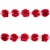 Тесьма плетеная "Рюш", упак. 9,14 м, цвет красный - купить в Перми. Цена: 46.82 руб.