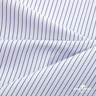 Ткань сорочечная Ронда, 115 г/м2, 58% пэ,42% хл, шир.150 см, цв.4-синяя, (арт.114) - купить в Перми. Цена 306.69 руб.