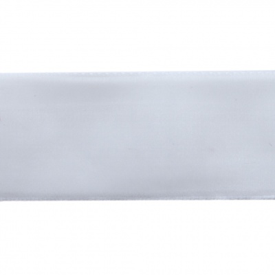 Лента бархатная нейлон, шир.25 мм, (упак. 45,7м), цв.01-белый - купить в Перми. Цена: 981.09 руб.