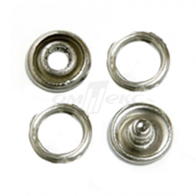 Кнопки рубашечные 10,5 мм никель New Star (кольцо) - купить в Перми. Цена: 5.80 руб.