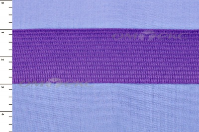 Окантовочная тесьма №0225, шир. 22 мм (в упак. 100 м), цвет фиолет - купить в Перми. Цена: 271.60 руб.