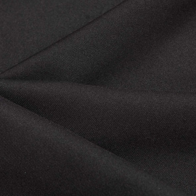 Ткань костюмная 21010 2044, 225 гр/м2, шир.150см, цвет черный - купить в Перми. Цена 390.73 руб.