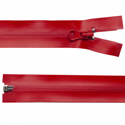 Молния водонепроницаемая PVC Т-7, 60 см, разъемная, цвет (820) красный - купить в Перми. Цена: 49.39 руб.