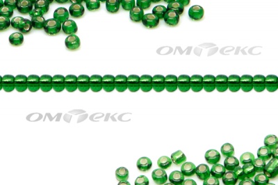 Бисер (SL) 11/0 ( упак.100 гр) цв.27В - зелёный - купить в Перми. Цена: 53.34 руб.
