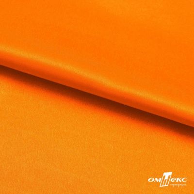 Поли креп-сатин 15-1263, 125 (+/-5) гр/м2, шир.150см, цвет оранжевый - купить в Перми. Цена 155.57 руб.