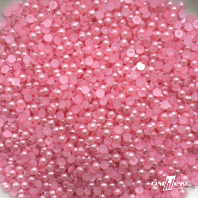 0404-5146G-Полубусины пластиковые круглые "ОмТекс", 4 мм, (уп.50гр=2500+/-10шт), цв.101-св.розовый - купить в Перми. Цена: 63.50 руб.