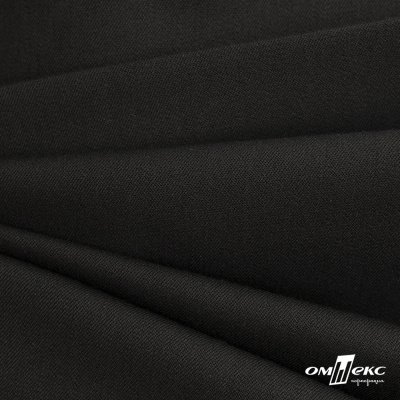 Костюмная ткань с вискозой "Диана", 260 гр/м2, шир.150см, цвет чёрный - купить в Перми. Цена 434.07 руб.