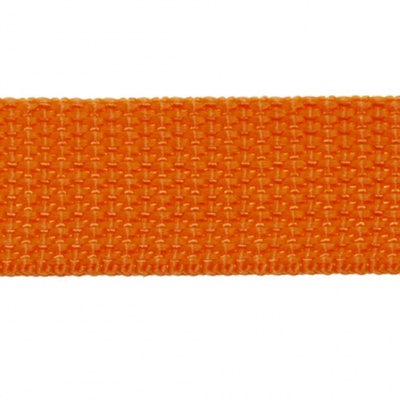 Стропа текстильная, шир. 25 мм (в нам. 50+/-1 ярд), цвет оранжевый - купить в Перми. Цена: 409.94 руб.